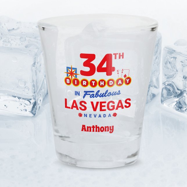 Vaso De Chupito Fiesta de cumpleaños de Las Vegas - cumpleaños 34 (Subido por el creador)