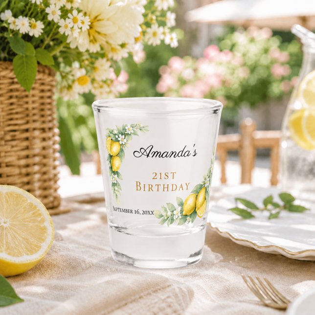 Vaso De Chupito fiesta de cumpleaños de limones (Subido por el creador)