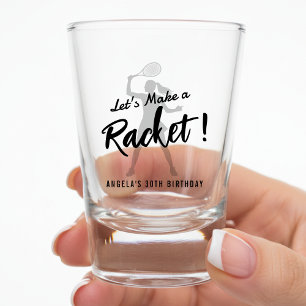 Vaso De Chupito Fiesta de Cumpleaños de Tenis Vamos a Hacer un Rac