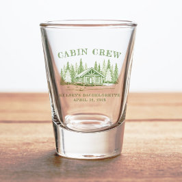 Vaso De Chupito Fiesta de Despedida de Soltera Cabin Crew Green Ca