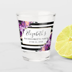Vaso De Chupito Fiesta de Despedida de Soltera con Floral de Viole