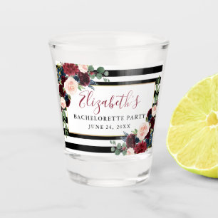 Vaso De Chupito Fiesta de Despedida de Soltera con Flores de Borgo