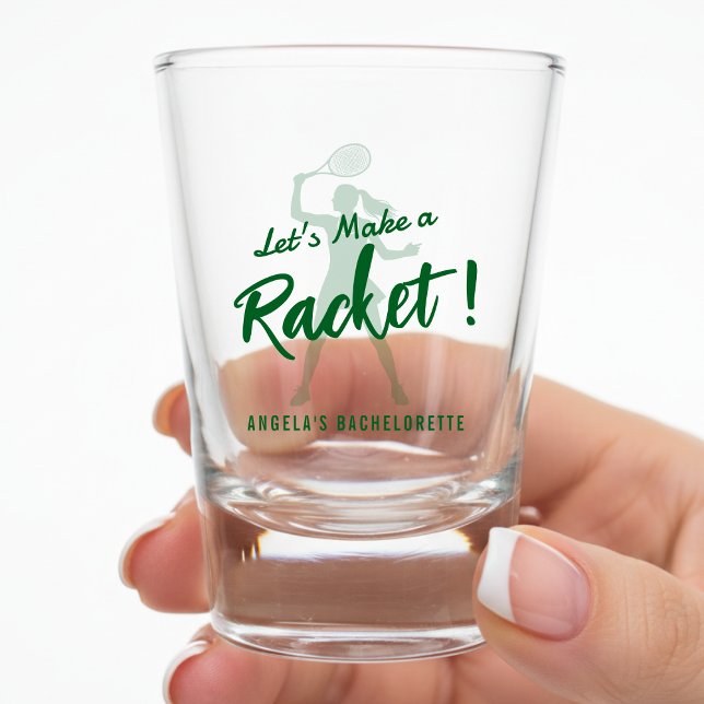 Vaso De Chupito Fiesta de Despedida de Soltera de Tenis Vamos a Ha (Subido por el creador)