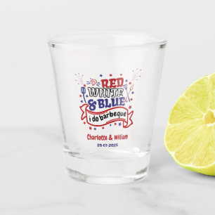 Vaso De Chupito Fiesta de Despedida de Soltera Pareja de BBQ Rojo