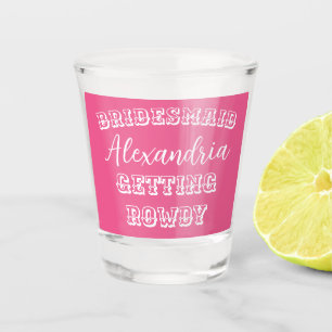 Vaso De Chupito Fiesta de Despedida de Soltera Personalizada Rosa 