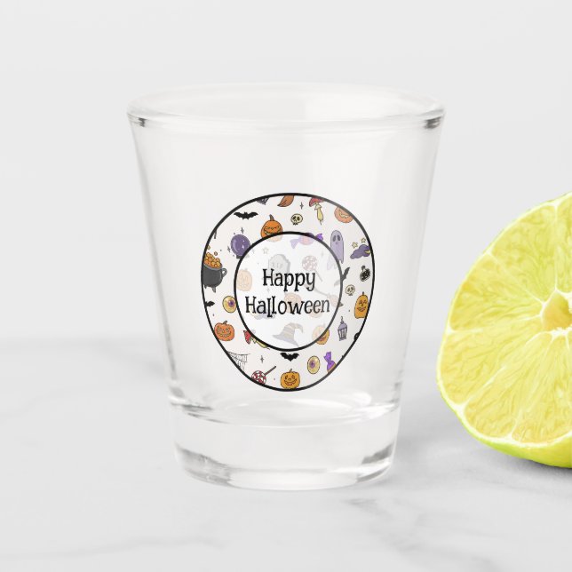 Vaso De Chupito Fiesta de Halloween (Anverso)