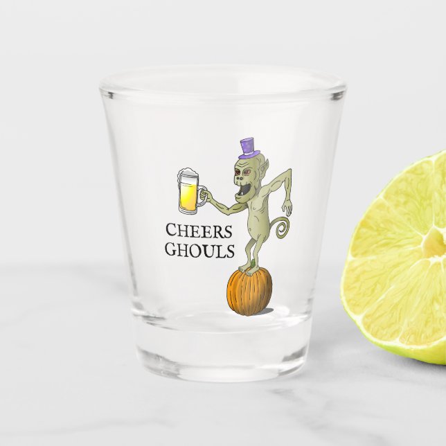 Vaso De Chupito Fiesta de Halloween de Cheers Ghouls (Anverso)