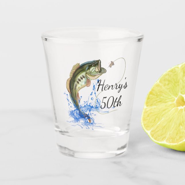 Vaso De Chupito Fiesta de los 50 Años de Pesca (Anverso)