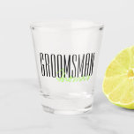 Vaso De Chupito Fiesta de matrimonio personalizado "Groomsman"<br><div class="desc">Regalos personalizados para tu fiesta de boda.</div>