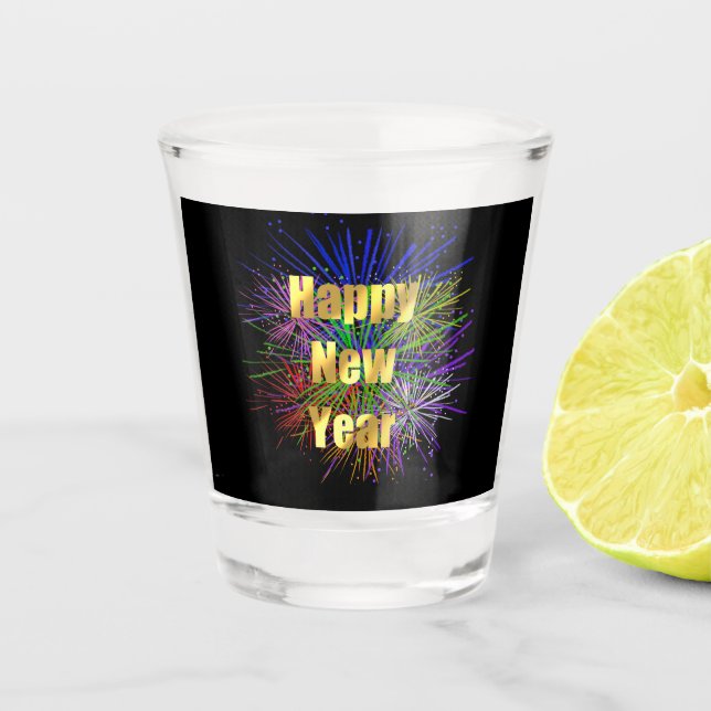 Vaso De Chupito Fiesta de Nochevieja / Año Nuevo (Anverso)