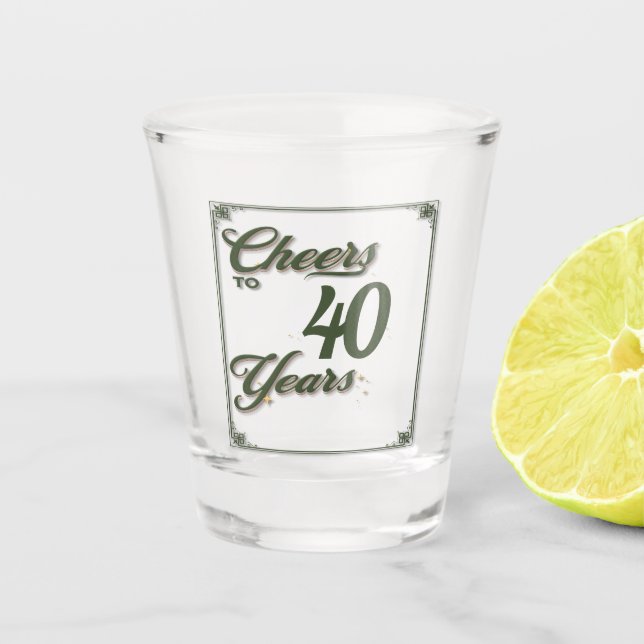 Vaso De Chupito Fiesta de Salud a Años (Anverso)