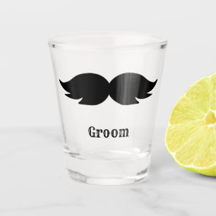 Vaso De Chupito Fiesta de soltero / boda bigote negro y espeso