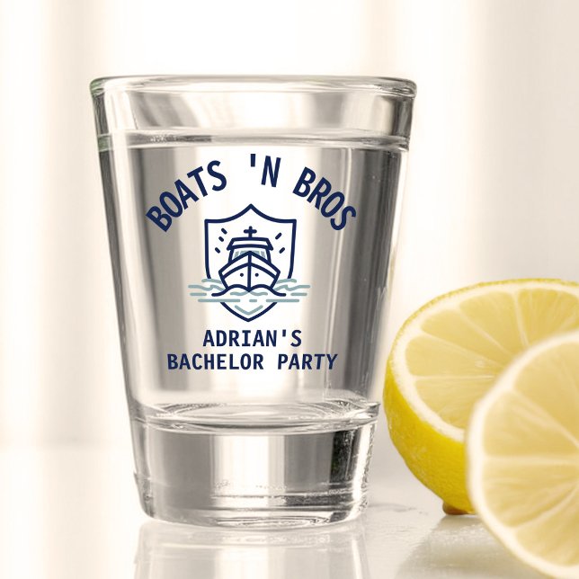 Vaso De Chupito Fiesta de Soltero de Barcos N Bros Favor Azul Mari (Subido por el creador)