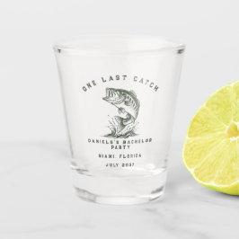 Vaso De Chupito Fiesta de Soltero de Pesca con Tema de Pescado Per