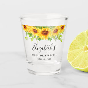 Vaso De Chupito Fiesta Floral de Bachelorette de la vegetación del