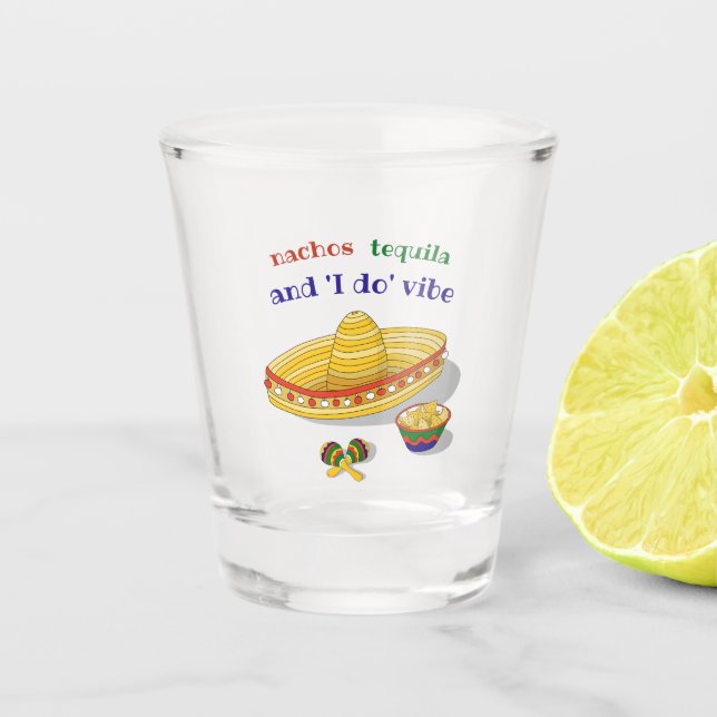 Vaso De Chupito Fiesta Mexicana Personalizada para Despedida de So (Anverso)
