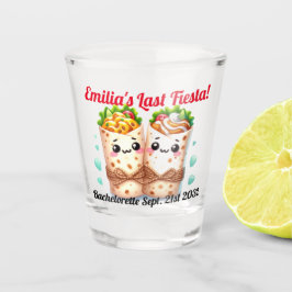 Vaso De Chupito Fiesta Shot Glass Burritos Bachelorette Personaliz