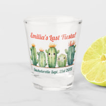 Fiesta Shot Glass Cacti Cute Bachelorette Personal