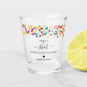 Vaso De Chupito Fiesta Tómate un tiro Estamos atando al Boda Knot