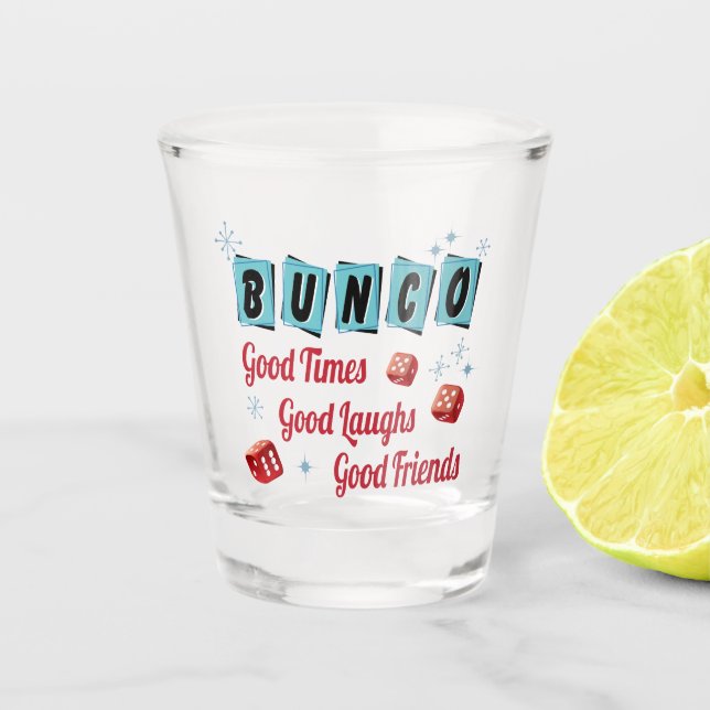 Vaso De Chupito Fiestas Retro Bunco (Anverso)