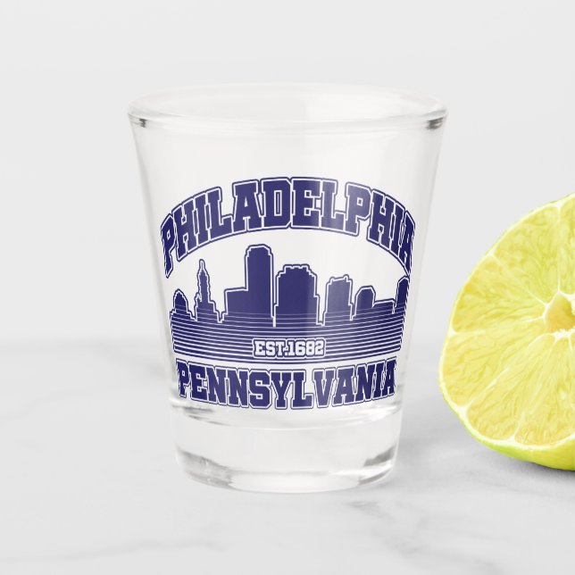 Vaso De Chupito Filadelfia, Pennsylvania (Anverso)