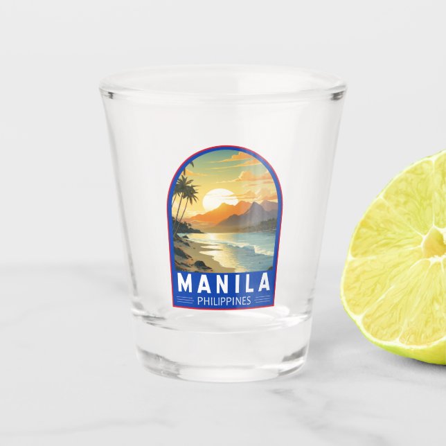 Vaso De Chupito Filipinas en Manila: Viaje de arte (Anverso)