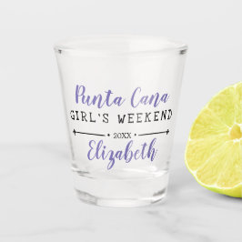 Vaso De Chupito Fin de semana de chica personalizado Año