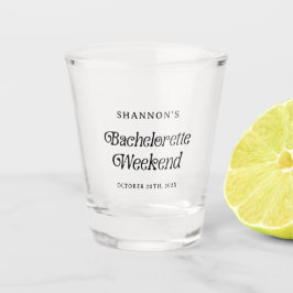 Vaso De Chupito Fin de semana de despedida de soltera minimalista 