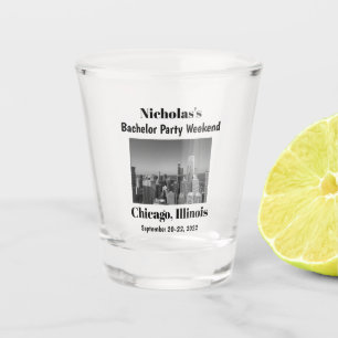 Vaso De Chupito Fin de semana de partido de licenciatura de Chicag