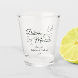 Vaso De Chupito Fin de semana de soltera con bikinis y martinis