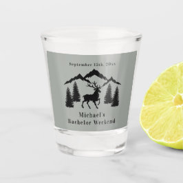 Vaso De Chupito Fin de semana de soltero de caza de Buck Gris Rúst