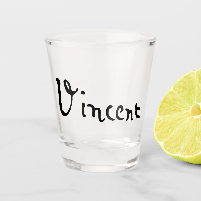 Vaso De Chupito Firma de Vincent Van Gogh (Anverso)