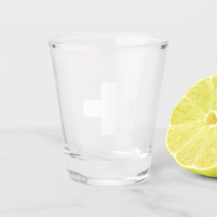 Vaso De Chupito Flag of Switzerland modified cross Suiza Suisse