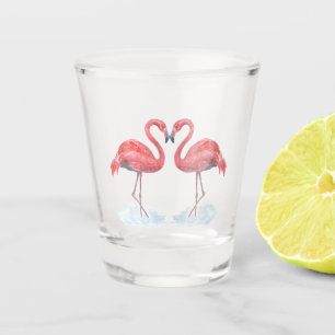 Vaso De Chupito Flamenco rosado.