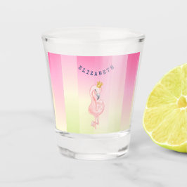 Vaso De Chupito Flamingo rosa lindo Ombre rayado