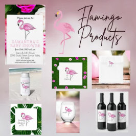 Vaso De Chupito Flamingo rosado Oh Flock es mi perrito de cumpleañ