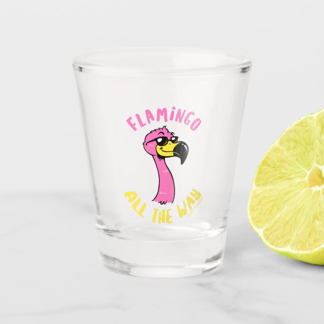 Vaso De Chupito Flamingo todo el camino (Anverso)
