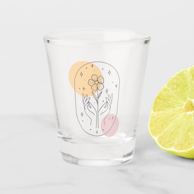 Vaso De Chupito Flor (Anverso)