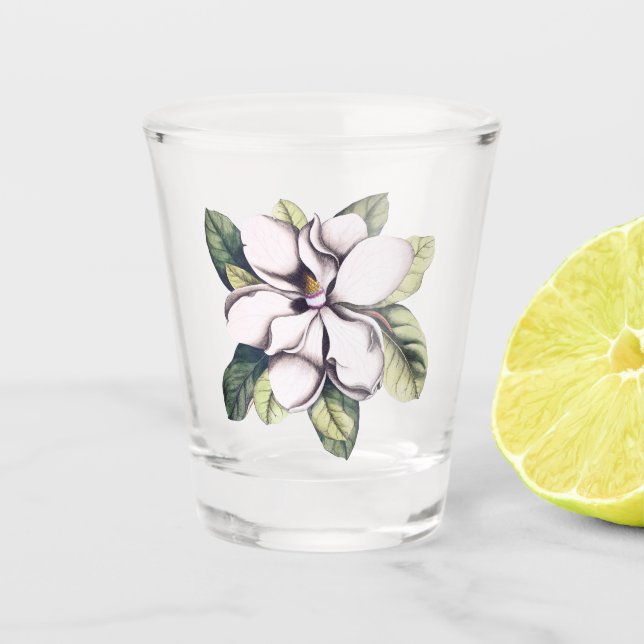 Vaso De Chupito Flor de Magnolia (Anverso)