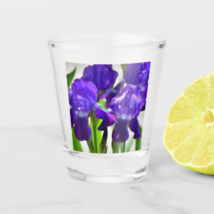 Vaso De Chupito Flor iris iris púrpura