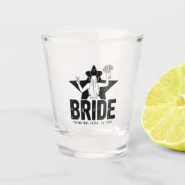 Vaso De Chupito Floral de novia mínima