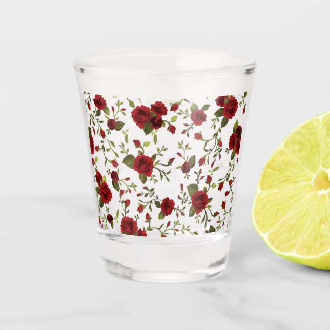 Vaso De Chupito Floral seamless pattern (Anverso)