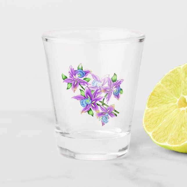 Vaso De Chupito Flores (Anverso)