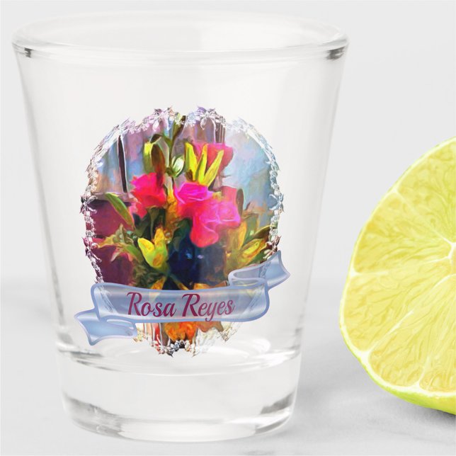 Vaso De Chupito Flores de amor PM0001 (Subido por el creador)