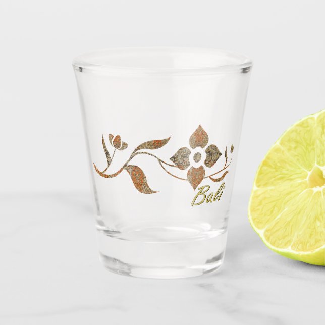 Vaso De Chupito Flores del templo (Anverso)