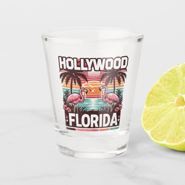 Vaso De Chupito Florida de Hollywood (Anverso)