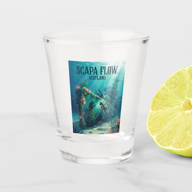 Vaso De Chupito Flota de Scapa Escocia (Anverso)