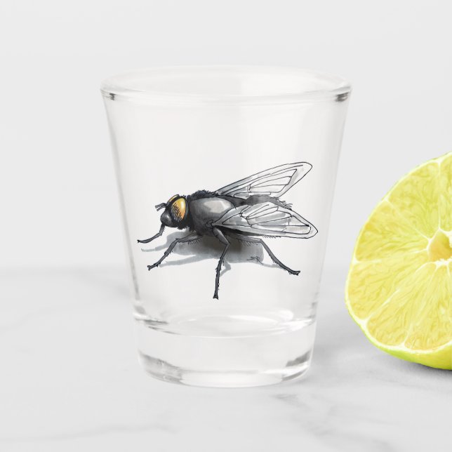 Vaso De Chupito Fly Buddy gigante fly shot glass (Anverso)