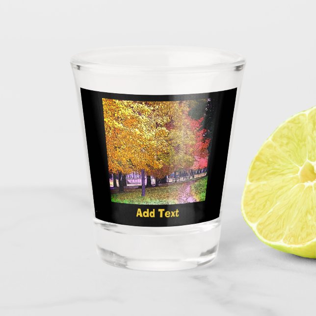 Vaso De Chupito Foliage de otoño (Anverso)