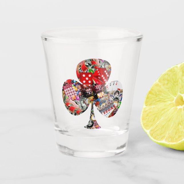 Vaso De Chupito Forma de la tarjeta de juego de club * Delight (Anverso)